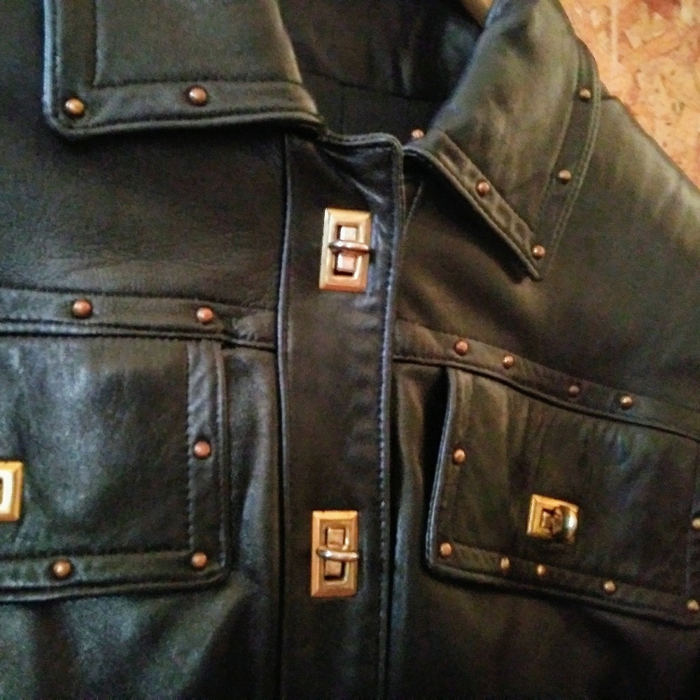 🇺🇸 Soft Designer Lambskin Med Black Leather